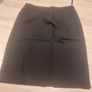 Vintage Burberry Black Pencil Skirt